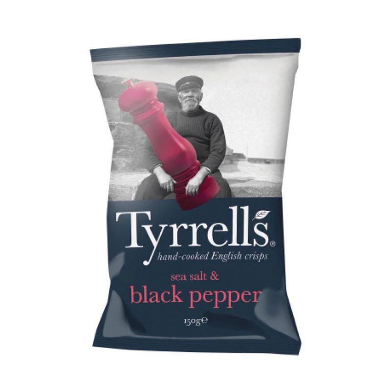 Tyrrell's Seas Salt and Pepper Crisps 150g